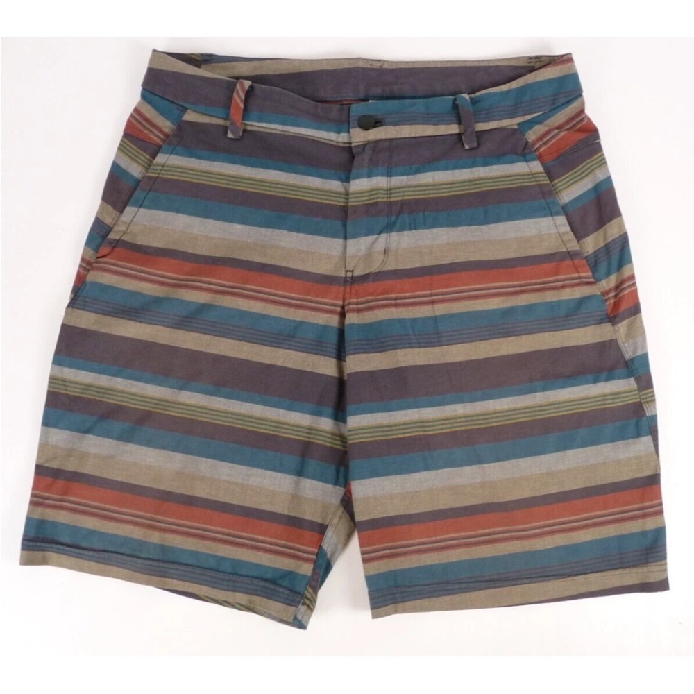 Lululemon Athletica Men's Chino shorts Size 34‎ Color Striped Kahuna Performance